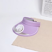 baratos Ventoinhas-chapéu de ventilador, viseiras de sol, chapéu com ventilador, chapéu de sol de grande área com ventilador de resfriamento de 2 velocidades, proteção solar