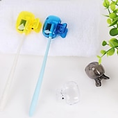 abordables Baignade et soins personnels-Lot de 10/15/20 housses de tête de brosse à dents de voyage, capuchon de protection de brosse à dents portable, étui de protection en plastique avec clip pour la maison, les voyages, le camping, la