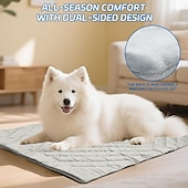 abordables Tapis de Refroidissement-Tapis rafraîchissant pour chien - lit rafraîchissant instantané pour chien &amp;chats non toxiques &amp;tapis rafraîchissant antidérapant lavable en machine pour l&#039;intérieur &amp;utilisation en voyage