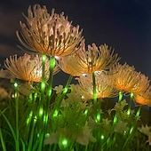 preiswerte Landschaftslichter-4 Stück Solar-Blumenlichter für den Außenbereich, rosa, für Blumenfelder am Meer, Plug-in-Licht, warmes Licht, für Innenhof, Gartenweg, Rasen, Hochzeit, Festival-Atmosphäre, dekoratives Licht, 2 Funktionen, Muttertagsgeschenk