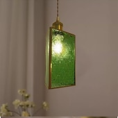 abordables Suspension-20 cm Design de Lanterne Suspendue Formes Géométriques Suspension Métal Verre Style Artistique Style Formel Le style rétro ancien Rustique 110-120V 220-240V