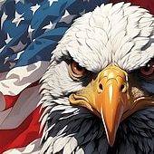 olcso Hazafias póló veteránoknak-Amerikai függetlenség napja Férfi Amerikai amerikai zászló Sas Póló Rövid ujjú póló 3D nyomtatás Terített nyak Ing Divat Napi Alap Utca Hétköznapi Napi Medence Nyár Tavasz Minden évszak Ruházat S M L