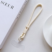 baratos Cordões de telefone e pulseiras-alça de pulso para celular com clipe removível – cordão curto e fofo para capa de celular