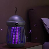 billige Bug Zapper-Bærbar myggdreperlampe, elektrisk fluefelle for soverom, stillegående drift, effektiv myggkontroll, kompakt og oppladbar design for innendørs bruk