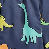 billige Badetøy-Baby Gutt One Piece Strandshorts utendørs Strand Barnas Dag Dyr Trykt mønster Grunnleggende Trykt mønster Badedrakter 4-7 år Sommer Blå