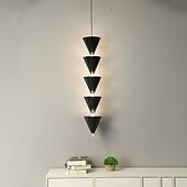 economico Luci a sospensione-Lampada a sospensione a LED moderna, lampada da comodino nera, 17*85 cm, design lineare, finiture in metallo verniciato, moderna, 220-240 V, 110-120 V
