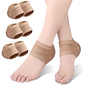 economico Cura Personale &amp; Salute-3 paia di calzini idratanti in gel per talloni da donna e da uomo, calzini protettivi in silicone per la notte per talloni secchi e screpolati, calzini da notte invisibili per la cura dei talloni