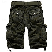 economico Classico-Per uomo Pantaloncini cargo Pantaloncini da esterno Bermuda Pantaloncini da Escursionismo Multi-tasche Gamba Dritta Mimetico Traspirante Indossabile Lunghezza al ginocchio All'aperto Casuale