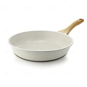 cheap Cooking Utensils-Nonstick Frying Pan Skillet, Granite Coating Omelette Pan, Healthy Stone Cookware Chef&#039;s Pan, PFOA Free