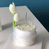 levne Umělé rostliny a květiny-Umělá květina tulipán z pu, realistická simulace tulipánu pro domácí dekoraci, svatební umělá květina, měkký dotek, elegantní aranžmá z umělých tulipánů