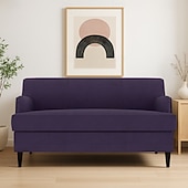 Capa de sofa Côr Sólida Acolchoado Veludo Capas de Sofa baratos Cobertura de Sofa-Capa de sofa Côr Sólida Acolchoado Veludo Capas de Sofa