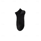 preiswerte Herren Elite Zubehör-Herren 1 Paar Socken No-Show und Liner-Socken Schwarz Weiß Farbe Einfach Schule Formell Outdoor Dünn Sommer Frühling Herbst Ganzjahres Täglich Lässig