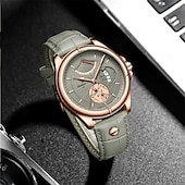 economico Orologi meccanici-Orologio da uomo, moda, lusso, sportivo, orologio da polso da uomo, impermeabile, luminoso, in pelle, con data, al quarzo.