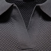 preiswerte Klassisches Poloshirt für Herren-Herren Polo Strick-Polopullover Geschäft Lässig V Ausschnitt Kurzarm Formell Einfarbig Texture Neuheit Sommer Ganzjahres Hellblau Schwarz Weiß Marineblau Armeegrün Dunkelgray Polo
