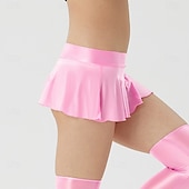 olcso Alsók-Fényes miniszoknya nőknek - fémes spandex rakott gördeszkás szoknya büszkeségfelvonulásra, neonpartikra, rave partikra, drag show-kra és EDM fesztiválokra
