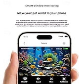 billiga IP-nätverkskamera för inomhus-Trådlös HD-säkerhetskamera med wifi, mörkerseende, rörelsedetektering, husdjursövervakning inomhus och utomhus, fjärrkamera