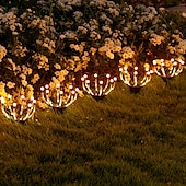 abordables Éclairages pour allées-1pc solaire luciole chemin lumières souterrain lumière extérieure cour chemin cour jardin camping paysage décoratif paysage lumière