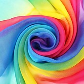 billige Regnbue Alt-Regnbue Stolthet skjerf Fritid Dame Unisex Voksne Pride-parade Festival Halloween Karneval Enkelt karnevalskostyme