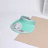 baratos Ventoinhas-chapéu de ventilador, viseiras de sol, chapéu com ventilador, chapéu de sol de grande área com ventilador de resfriamento de 2 velocidades, proteção solar