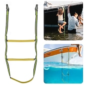 abordables Down to $30-Detachable Rope Ladder For Lnflatable Boats,Jet Skis, Cruise, Assist Boat Folding Ladder
