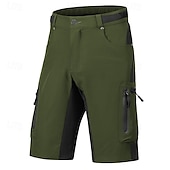 baratos Clássico-Homens Shorts táticos Bermuda Cargo Calção Shorts de Trilha Bolso Com Zíper Bolso multi Bloco de cor Conforto Vestível Comprimento do joelho Ao ar livre Esporte Diário Moda Casual Preto Azul Marinho