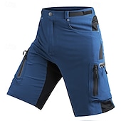 baratos Clássico-Homens Shorts táticos Bermuda Cargo Calção Shorts de Trilha Bolso Com Zíper Bolso multi Bloco de cor Conforto Vestível Comprimento do joelho Ao ar livre Esporte Diário Moda Casual Preto Azul Marinho
