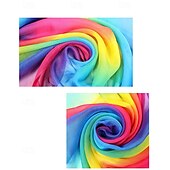 billige Regnbue Alt-Regnbue Stolthet skjerf Fritid Dame Unisex Voksne Pride-parade Festival Halloween Karneval Enkelt karnevalskostyme