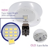 economico Illuminazione vialetto-Luci solari per recinzione, luci da parete per esterni, 9 LED super luminose, impermeabili, wireless, di sicurezza per giardino, muro, cortile, terrazza
