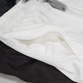 preiswerte Schlaf unten-Herren Freizeitkleidung Lounge Hose Einfarbig Mode Klassisch Lässig Heim Täglich Bett Polyester Komfort Atmungsaktiv Weich Hose Kordelzug Elastischer Bund Frühling Herbst Schwarz Weiß