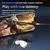 cheap TWS True Wireless Headphones-Z58 Ear Hook Bluetooth 5.0 Wireless Headphones – TWS Low Latency Gaming Earbuds with Mic, HiFi Sound, Noise Reduction for Sports &amp; Travel