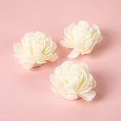 economico Piante e Fiori Artificiali-Diffusore di deodorante per ambienti a forma di fiore artificiale, decorazione ad espansione di profumo non infiammabile, diffusore di fragranze in PE per casa, soggiorno, bagno, matrimonio,