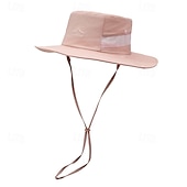 billiga Huvudbonader för herrar-Herr Fiskarhatt Solhatt Svart Rodnande Rosa Polyester Snörning Mode Ledigt Gata Dagligen Slät Solskyddskräm Andningsfunktion