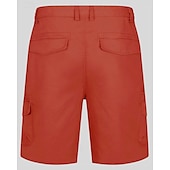 economico Classico-Per uomo Pantaloncini cargo Shorts Pantaloncini Estivi Elastico in vita Multi-tasche Tasca con Patta Semplice Comodità Indossabile Lunghezza al ginocchio All&#039;aperto Sport Quotidiano Moda Casual Nero