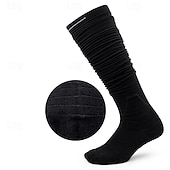 abordables calcetines de hombre-Hombre 10 pares 1 Par Calcetín Media Calcetines de Deporte Negro Blanco Color Plano Deporte Usos Profesionales Básico Medio Primavera Otoño Moda Casual