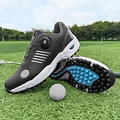 economico Scarpe da Golf da Uomo-scarpe da golf da uomo bianche e blu con tomaia in mesh traspirante: comfort e stabilità di alta qualità per gli appassionati di golf