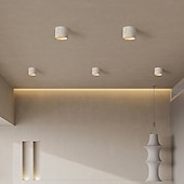 economico Lampade da soffitto con dimmer-Plafoniera a LED a 1 luce, in metallo e pietra, con montaggio a filo, per corridoio, veranda, bar, loft creativo, lampade da balcone 110-240 V