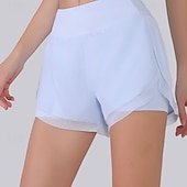 economico Gonne e Skorts da Donna-Per donna Tinta unita Gonna casual Pantaloncini da tennis Maglia a contrasto Cintura larga Asciugatura Rapida Traspirante Tennis Golf Pickleball Nero Azzurro cielo Viola Abbigliamento da tennis