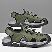 preiswerte Outdoor-Sandalen-Herrensandalen – weiße Outdoor-Wassersport-Sandalen mit verstellbaren Riemen und atmungsaktivem Mesh für Wander-, Strand- und Sommerabenteuer