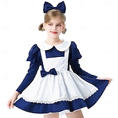 abordables Costumes pour filles-Alice au pays des merveilles Conte de Fées Alice Robe Costume Personnages de contes de fées Douce Lolita Cosplay de Film for Fille Enfant Halloween Carnaval Journée mondiale du livre Performance