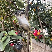 halpa Maisemavalot-1 kpl kiipeilevä pesukarhupatsas, jossa on aurinkokennolla toimiva vedenpitävä valo, puutarhaterassilla ja parvekkeella riippuva koristevalo, söpö eläinmaisemavalo