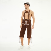 economico Uomini-Oktoberfest Lederhosen Cappello alpino Bavarese Tedesco Alpino Prati Per uomo Feste Festa della birra Panno in stile tradizionale