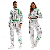 levne Kostýmy pro páry a skupiny-Astronaut předvečer Všech svatých Cosplay kostým předvečer Všech svatých Dospělé Pro páry Pánské Dámské předvečer Všech svatých Karneval Karneval předvečer Všech svatých Jednoduché Halloweensk