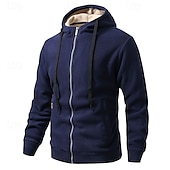 preiswerte Oberteile-Herren Windjacke Wanderjacke Fleecejacke Außen Warm Wanderoutfits Wanderbekleidung Winter Herbst Oberteil Camping / Wandern / Höhlenforschung Laufen Dunkelgrau Schwarz Armeegrün