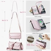 baratos Capa Samsung-telefone Capinha Para Samsung Galaxy Z Fold Capa para Cartão Wallet com cordão com pulseira Pata de Apoio TPU Couro PU