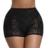 cheap Waist Trainer-Women&#039;s Shapewear Fashion Pure Color Lace Shorts Daily Sleeveless Black Beige Summer Spring Fall Winter Slim