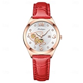 economico Orologi al quarzo-Orologio da donna in oro rosa, in acciaio inossidabile, con movimento al quarzo giapponese, semplice, impermeabile, luminoso.