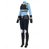 preiswerte Paar- und Gruppenkostüme-Tierdetektiv Polizei Hase Outfits Kostüm Bodysuits Abenteuerfilm Cosplay for Unisex Kinder Erwachsene Halloween Karneval Leistung Pädagogisches Ankleiden Verkleidung für Schulveranstaltungen