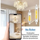 billige LED-lysrør-R7S LED-rørpærer 220V 78mm 118mm dype dimbare lyspærer 10W 20W dobbel sokkel T3 LED-erstatning for halogenlys 2 stk