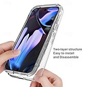 abordables Coques autres téléphones-téléphone Coque Pour Google S25 S25 Ultra S24 Ultra Plus S23 Ultra Pixel 9 Pro Pixel 9 Pro XL Pixel 8 Pro Pixel 8 Pixel 9 Pixel 7 Pro Coque Arrière Transparent Antichoc TPU PC