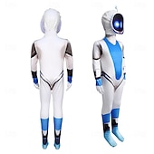 levne Chlapecké kostýmy-Futuristický robot Astrobot Kostým Kombinéza Den STEM cosplay Filmové kostýmy for Pánské Chlapecké Dospělí Dětské předvečer Všech svatých Karneval Světový den knihy Výkon Vzdělávací převlékán